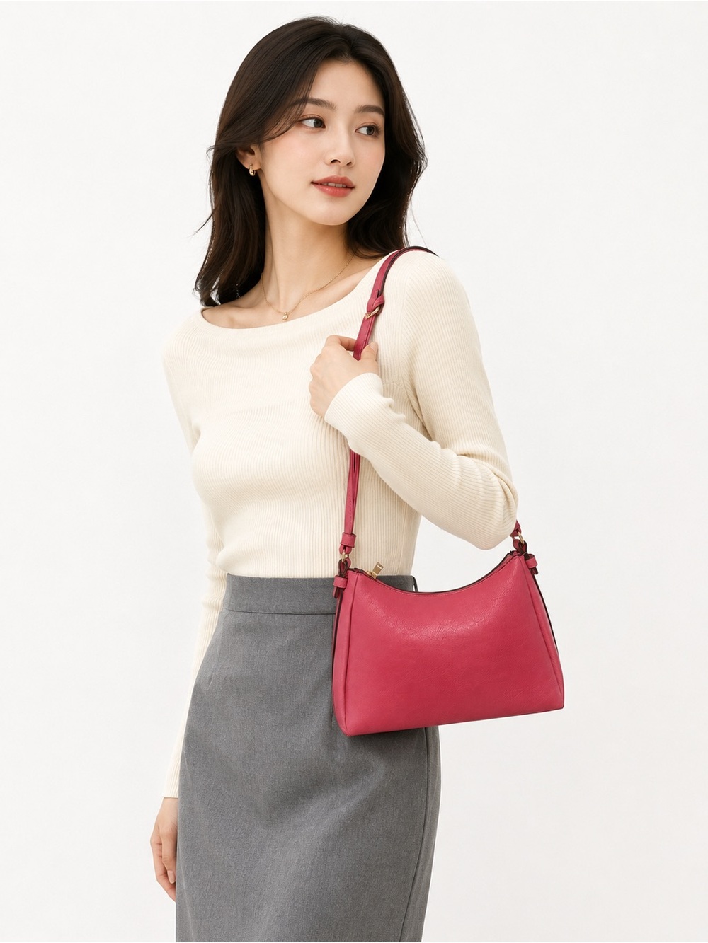 Simply Noelle Coral Pink Shoulder Bag